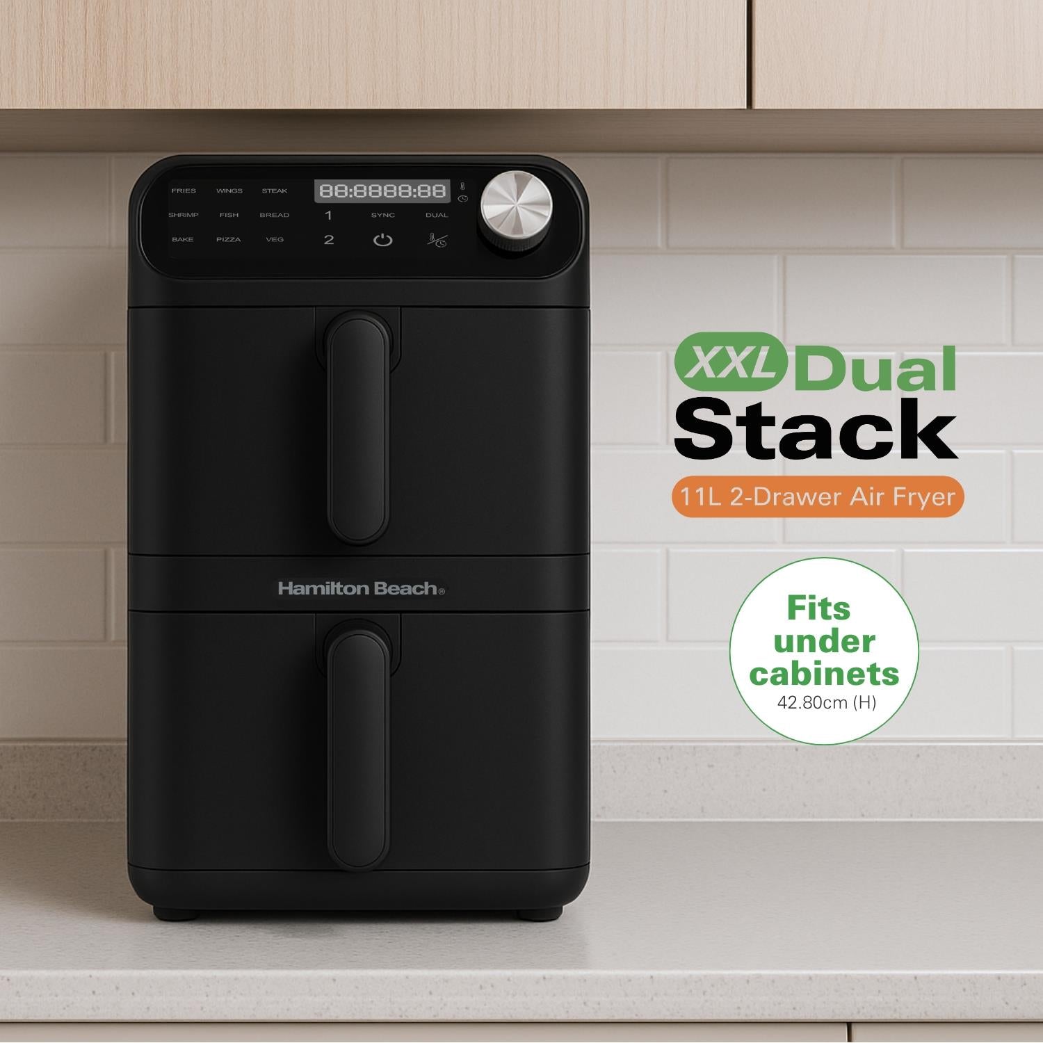 XXL Dual Stack 2 Drawer Air Fryer