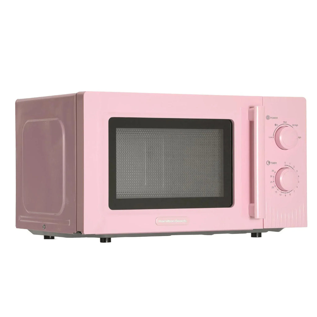 Hamilton Beach Miami Manual 800W Microwave - Flamingo Pink - Hamilton Beach UK