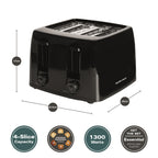 Hamilton Beach Essential 4 Slice Plastic Toaster
