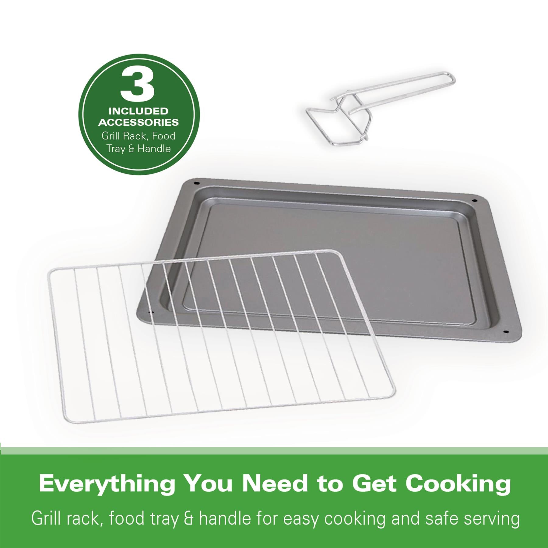 28L Mini Oven with Double Hotplate