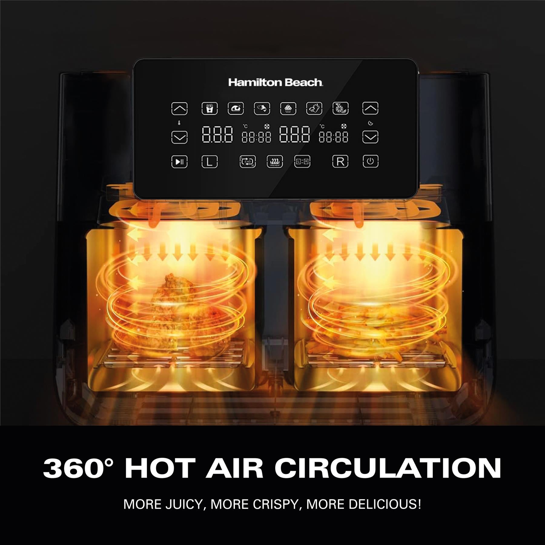 HealthyCook 8L Dual Air Fryer