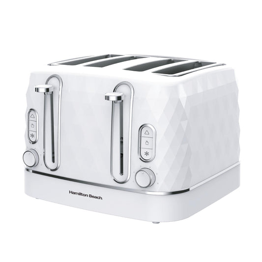 Hamilton Beach Diamond 4 Slice Toaster White