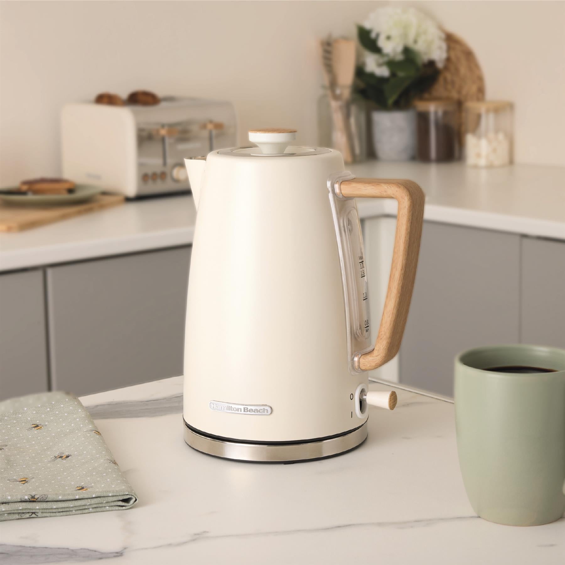 Scandi Classic Kettle & Toaster Set - Cream