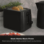 Hamilton Beach Stealth 2 Slice Textured Toaster - Matte Black - Hamilton Beach UK