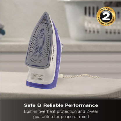 Hamilton Beach SteamMax 2200W Blue & White Steam Iron