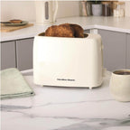 Hamilton Beach Essential 2 Slice Plastic Toaster - Cream - Hamilton Beach UK