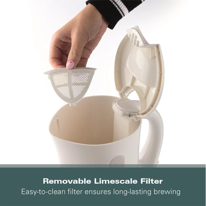 Hamilton Beach Essential 1.7L Cream Plastic Kettle