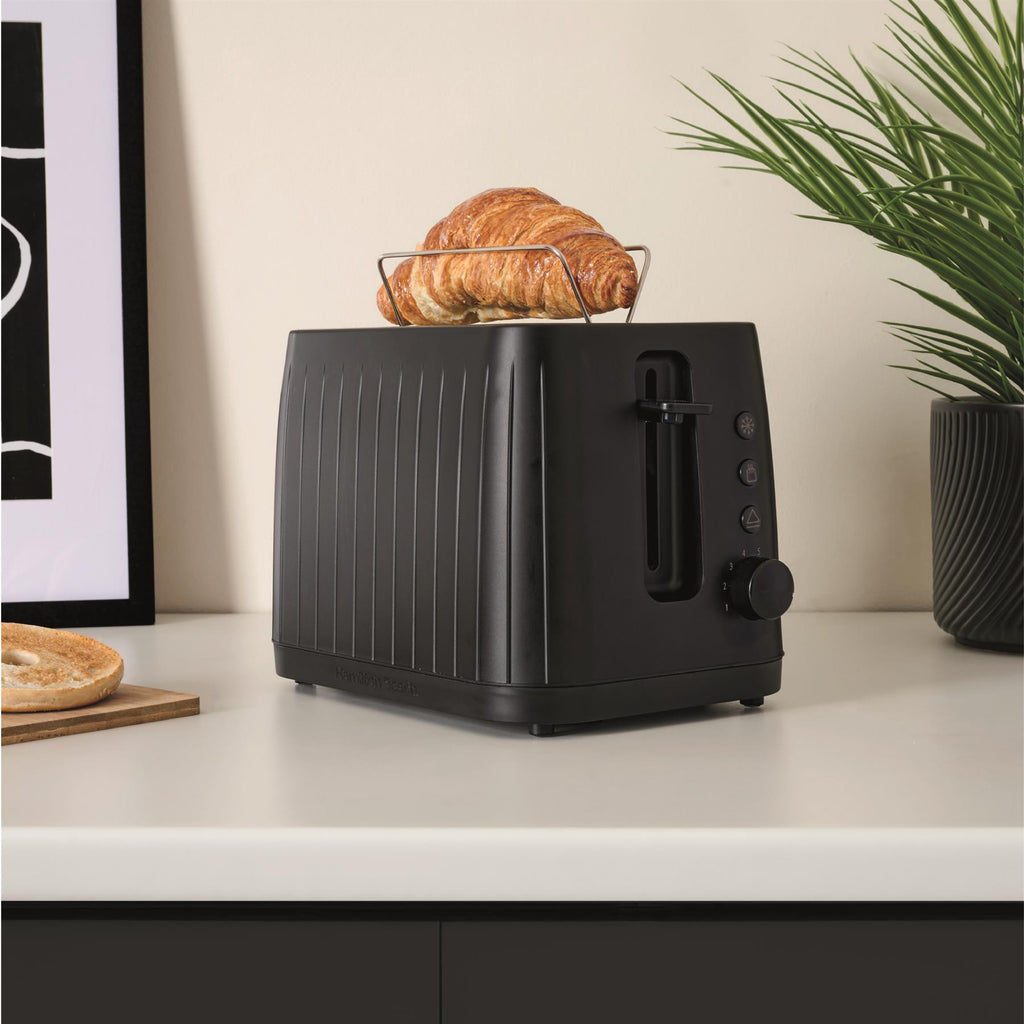 Hamilton Beach Stealth 2 Slice Textured Toaster Matte Black