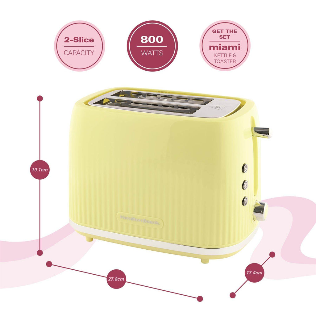 Hamilton Beach Miami 2 Slice Toaster Banana Split - Hamilton Beach UK