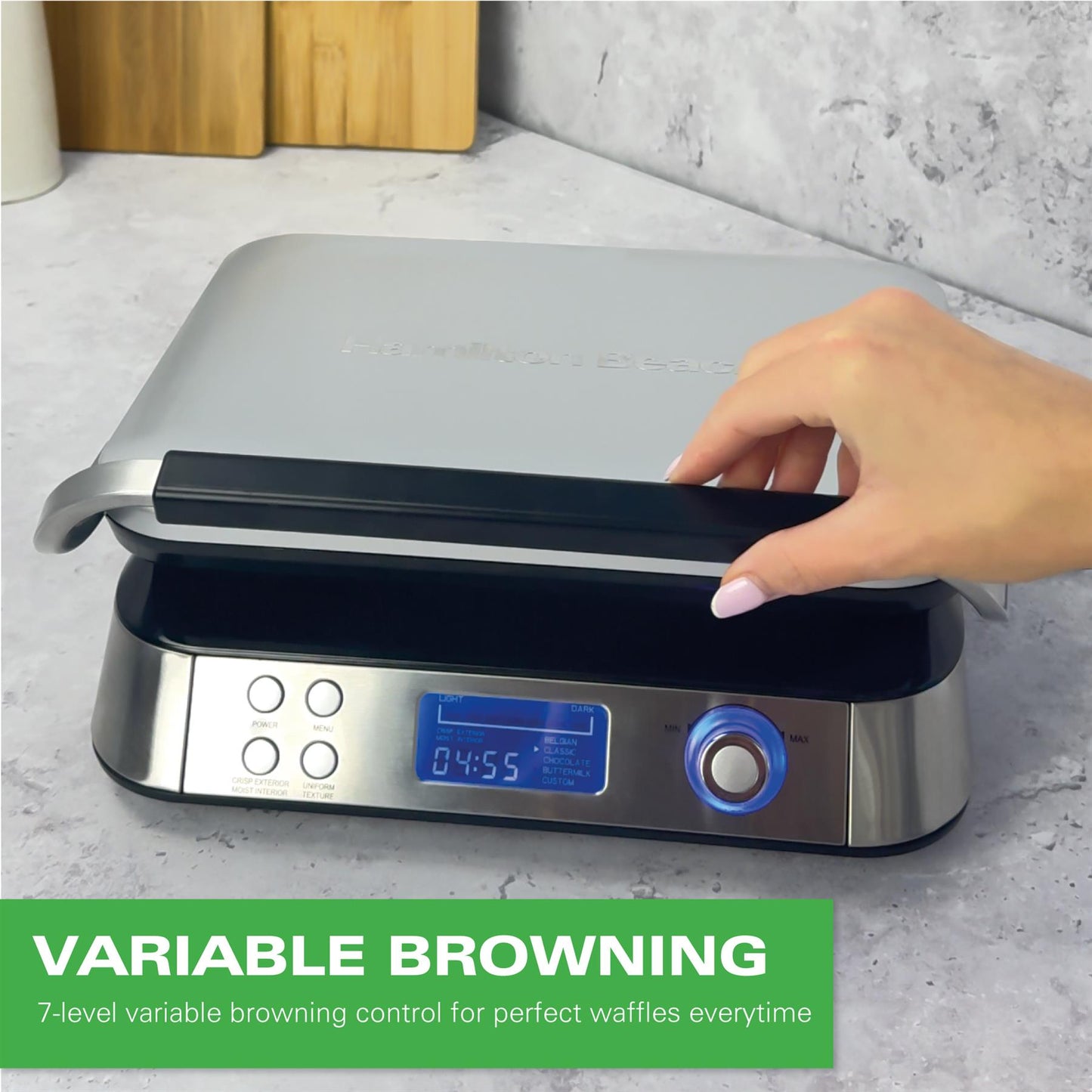Hamilton Beach Pro Smart Waffle Maker