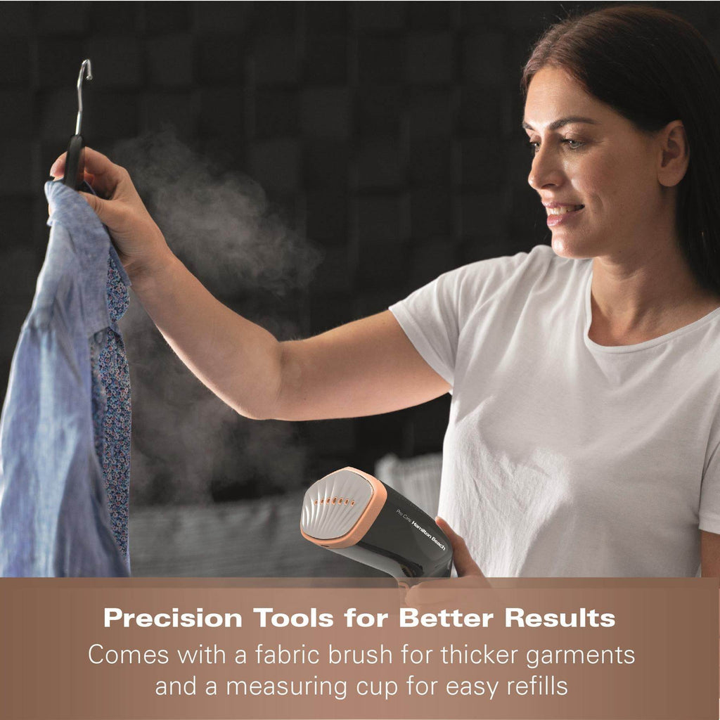 Hamilton Beach ProCare Handheld Garment Steamer - Black & Bronze - Hamilton Beach UK
