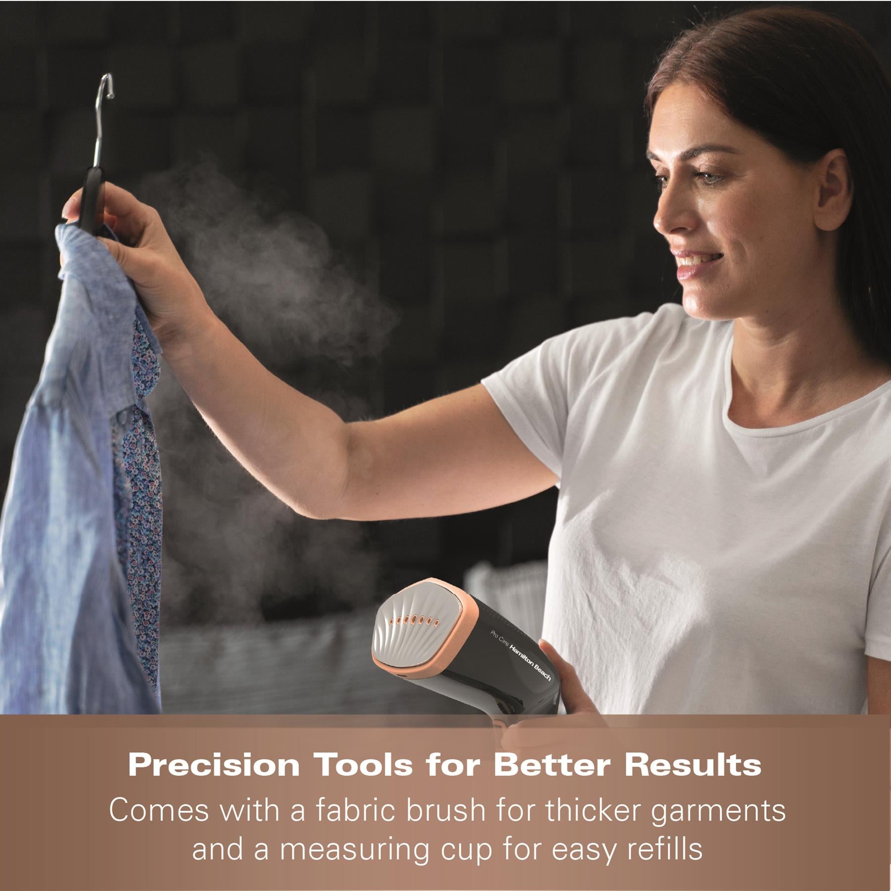 ProCare Handheld Garment Steamer - Black & Bronze