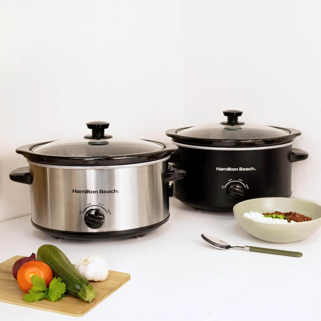 Hamilton Beach The Comfort Cook 3.5L Slow Cooker - Black - Hamilton Beach UK