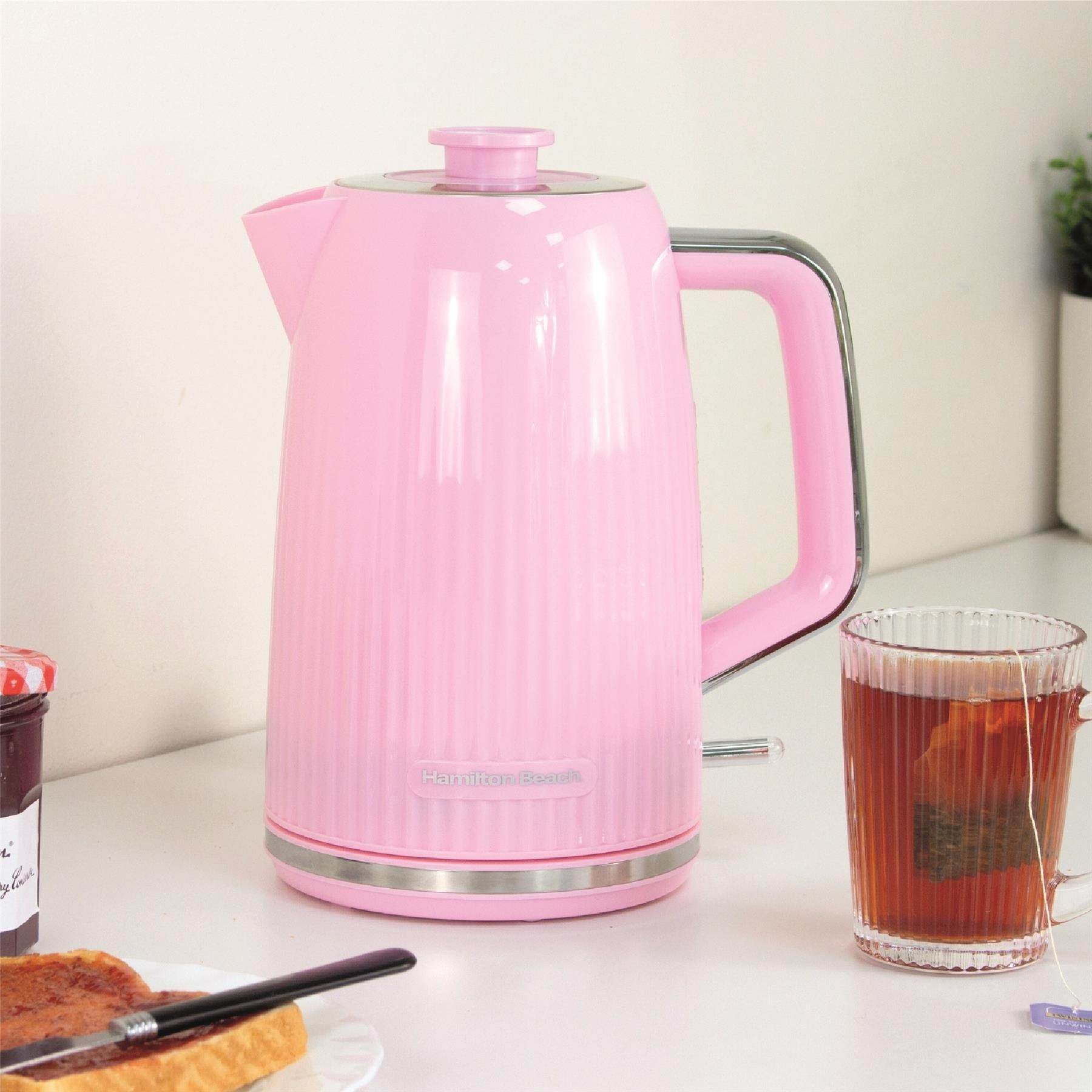 Hamilton Beach Miami 1.7L Kettle Flamingo Pink - Hamilton Beach UK