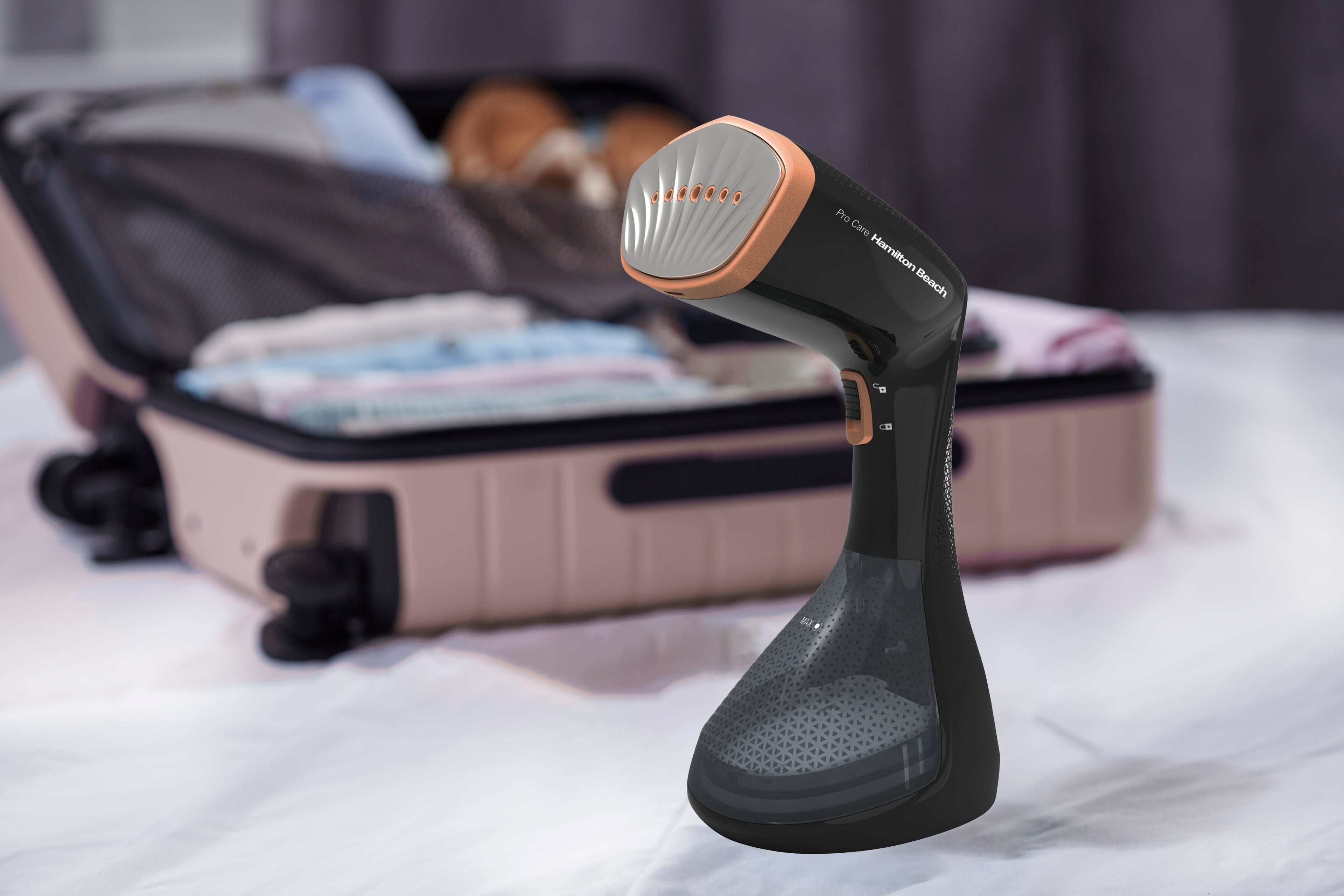 ProCare Handheld Garment Steamer - Black & Bronze