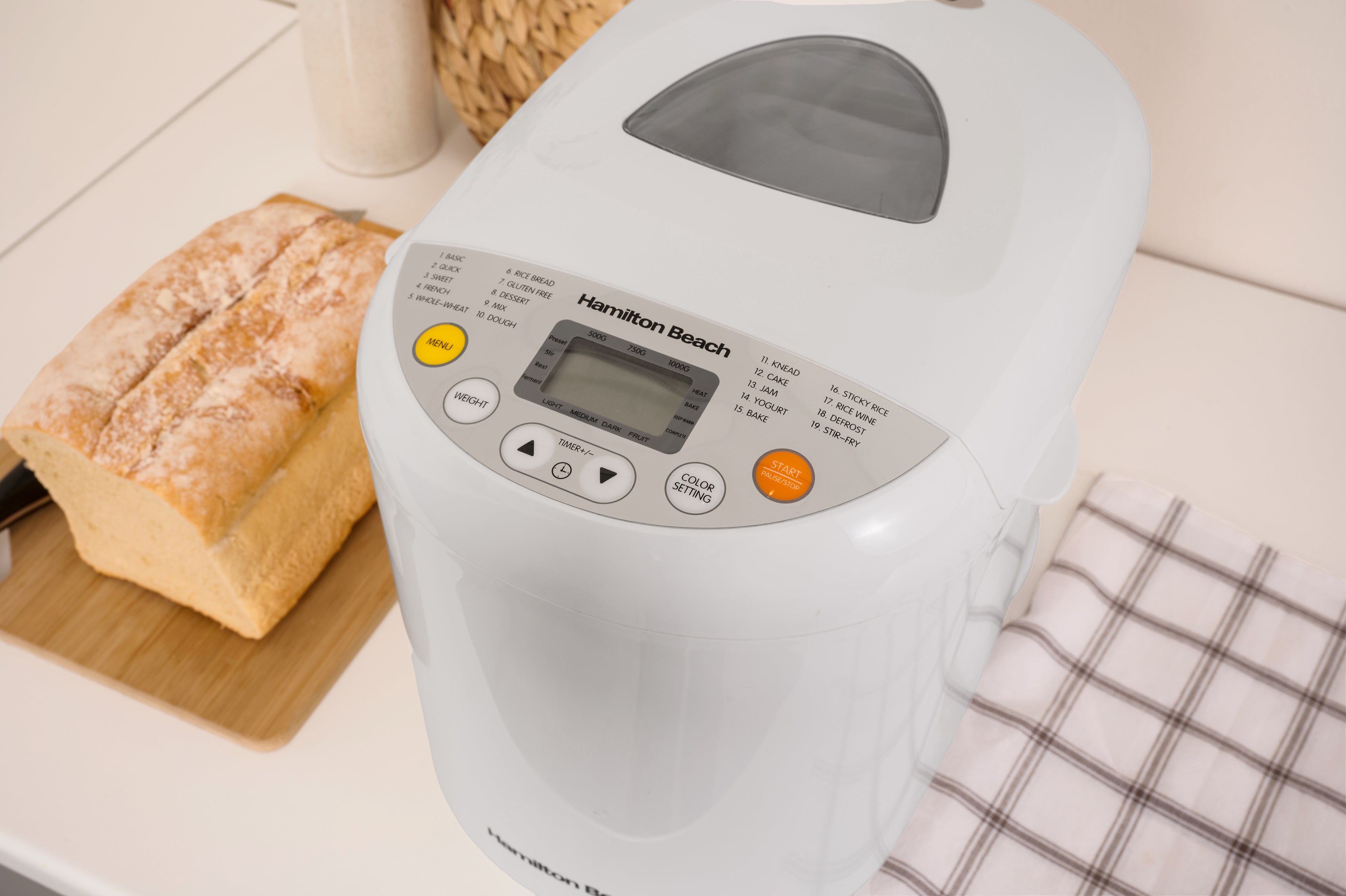 Hamilton Beach Essential QuickBake 19-in-1 Automatic Bread Maker