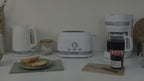Hamilton Beach Ella Kettle, Toaster, Microwave & Coffee Machine Set - White